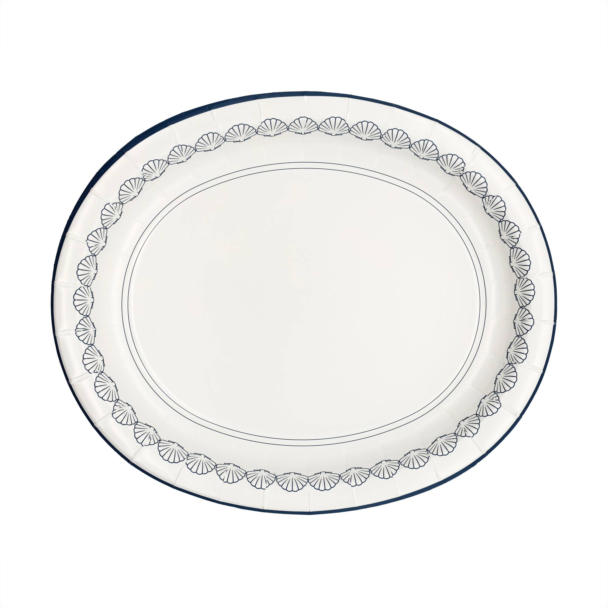 12" Modern Coast Shell Oval Plates, 10ct. by Celebrate It™